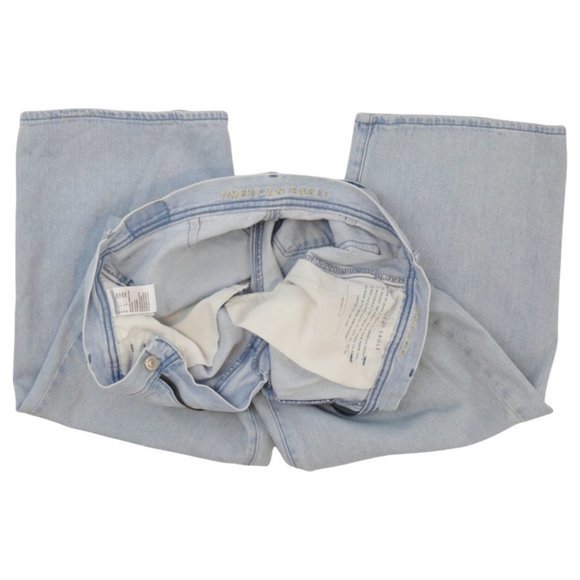 American Eagle Wide Leg Crop Denim Jean - Picture 5 of 14